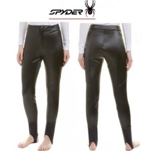 spyder painted on ski pant